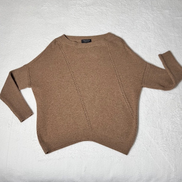Lord & Taylor 100% Cashmere Sweater Relaxed Fit Caramel/Camel Tan Women's XS/S - Picture 5 of 13